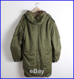 Vintage Military Fishtail Parka M1951-M1951 Liner Wool-Alpaca Korean War Issue L