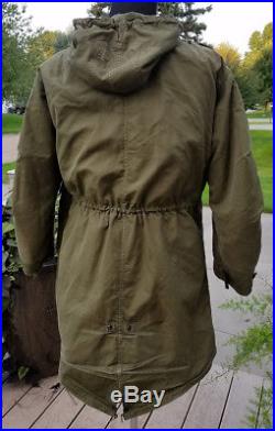 Vintage Military Fishtail Parka M1951-M1951 Liner Wool-AlpacaKorean War IssueS