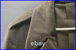 Vintage Military Greatcoat 1951 Wool Green Long Coat Excellent Condition USA