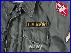 Vintage Military Jacket Mens Small Green Field Coat US Army OG 107 Korean War