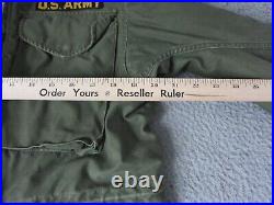 Vintage Military Jacket Mens Small Green Field Coat US Army OG 107 Korean War