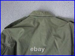 Vintage Military Jacket Mens Small Green Field Coat US Army OG 107 Korean War