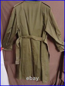 Vintage Military Korean War Overcoat/ Trenchcoat, Removeable Wool Liner, Reg