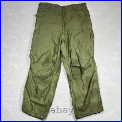 Vintage Military M-1951 Field Cargo Pants Trousers Shell Size XL Korean War 50s