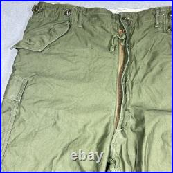 Vintage Military M-1951 Field Cargo Pants Trousers Shell Size XL Korean War 50s