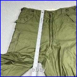 Vintage Military M-1951 Field Cargo Pants Trousers Shell Size XL Korean War 50s
