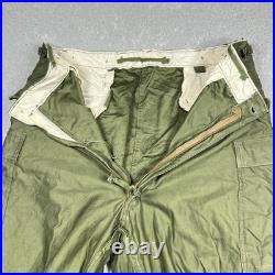 Vintage Military M-1951 Field Cargo Pants Trousers Shell Size XL Korean War 50s