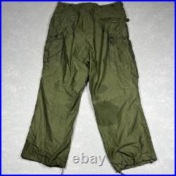 Vintage Military M-1951 Field Cargo Pants Trousers Shell Size XL Korean War 50s