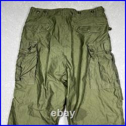 Vintage Military M-1951 Field Cargo Pants Trousers Shell Size XL Korean War 50s