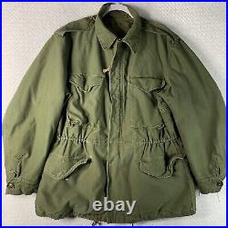 Vintage Military M51 Cold Weather Field Coat OG 107 Sz Medium Jacket