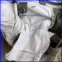 Vintage Military Pants Mens 30x29 Korean War Green Cargo Field Trousers 50s Worn