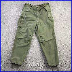 Vintage Military Pants Mens 38x31 Trousers Shell Field M 1951 50s Korean War