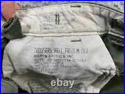 Vintage Military Pants Mens 38x31 Trousers Shell Field M 1951 50s Korean War