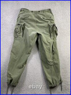 Vintage Military Pants Mens 38x31 Trousers Shell Field M 1951 50s Korean War