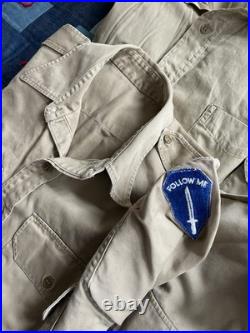 Vintage Military Shirts Lot 50s Korean War US Army Khaki Air Defense Uniform USA