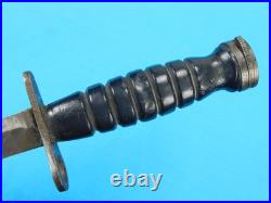 Vintage Old US Korean War Camillus Bayonet Fighting Knife