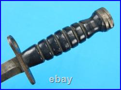 Vintage Old US Korean War Camillus Bayonet Fighting Knife