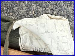 Vintage Original Korean War/ Vietnam Era Folding Cot Green Canvas U. S. Army