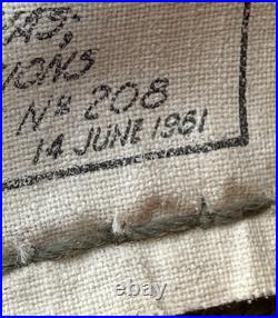 Vintage Original Korean War/ Vietnam Era Folding Cot Green Canvas U. S. Army