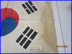 Vintage Original South Korean Korea Flag Taegeukgi War Cloth Military