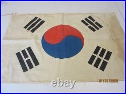 Vintage Original South Korean Korea Flag Taegeukgi War Cloth Military