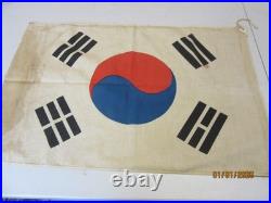 Vintage Original South Korean Korea Flag Taegeukgi War Cloth Military
