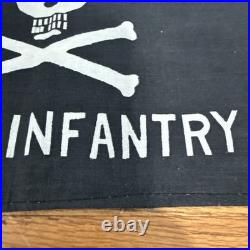 Vintage Original U. S. Korean War Buccaneers 32nd Infantry Jeep Flag Rare Black