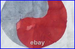 Vintage Original U. S. South Korean War Hand Painted Taegukgi Silk Flag