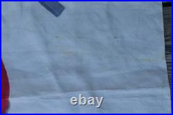 Vintage Original U. S. South Korean War Hand Painted Taegukgi Silk Flag