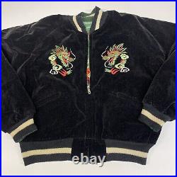 Vintage Reversible Japanese Bomber jacket Korean War Era Child Size