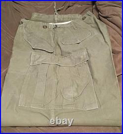 Vintage Stock M-1951 US Army Field Trousers Shell Pants Korean War M/L