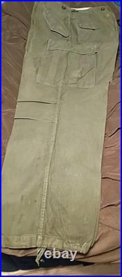 Vintage Stock M-1951 US Army Field Trousers Shell Pants Korean War M/L