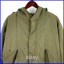 Vintage U. S. Army M-1951 Fishtail Parka Shell Wool Liner Militaria Korean War Md