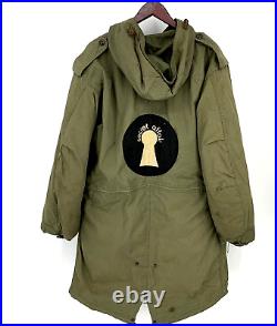 Vintage U. S. Army M-1951 Fishtail Parka Shell Wool Liner Militaria Korean War Md