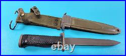 Vintage U. S. Army M5 Bayonet Knife Imperial & Scabbard M1 Garand Korean Era