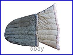 Vintage US Army Extreme Cold Down Casualty Evacuation Sleeping Bag Fur Hood