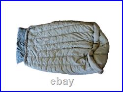 Vintage US Army Extreme Cold Down Casualty Evacuation Sleeping Bag Fur Hood