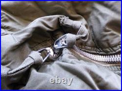 Vintage US Army Extreme Cold Down Casualty Evacuation Sleeping Bag Fur Hood