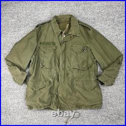 Vintage US Army Jacket Mens L Large 1950s Mil-J-11448A Field Shell Vietnam Korea