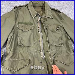 Vintage US Army Jacket Mens L Large 1950s Mil-J-11448A Field Shell Vietnam Korea