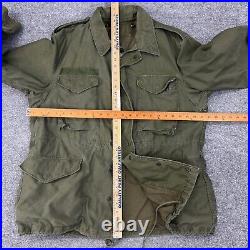 Vintage US Army Jacket Mens L Large 1950s Mil-J-11448A Field Shell Vietnam Korea