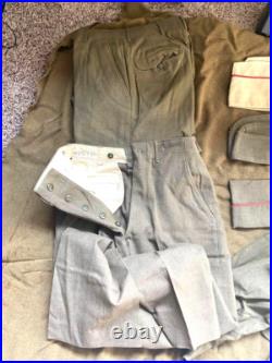 Vintage US Army Korea Era Dress IKE Jacket Set 38R Pants 29x31 Caps Collection