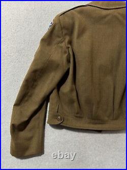 Vintage US Army Korean War Military Wool 50's Brown Field Jacket Size 40 WWII