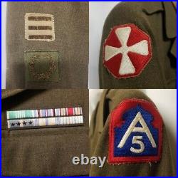 Vintage US Army Korean War Patches Field Jacket 1947 Wool Warsaw Brothers