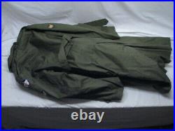 Vintage US Army Korean War era Field Trench Coat Jacket 1953 withLiner Overcoat