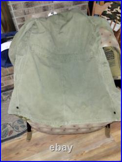 Vintage US Army M-1947 OD Green parka Size Small WithMedium Liner item #13
