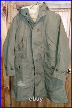 Vintage US Army M-1947 OD Green parka USMC Size Medium WithWool Liner item #11