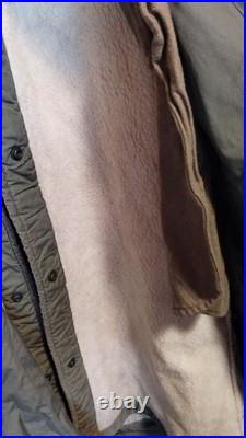 Vintage US Army M-1947 OD Green parka USMC Size Medium WithWool Liner item #11