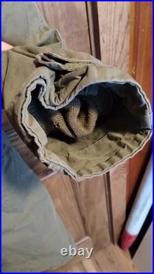 Vintage US Army M-1947 OD Green parka USMC Size Small WithAlpaca Liner item #10