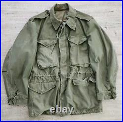 Vintage US Army M-1951 Field Coat Jacket Sz M Korean War Era 1952 Olive